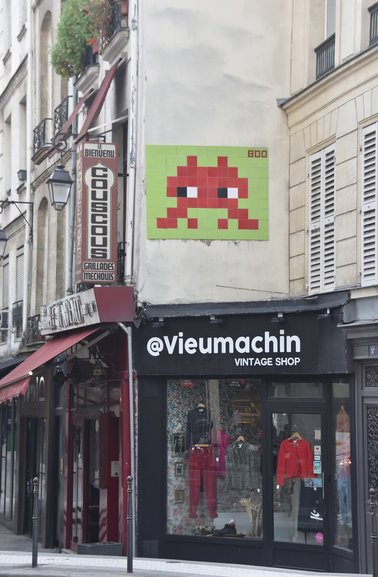 A Space Invader found on the streets of Paris