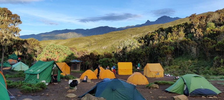 Tenta Accommodation through the Machame Route