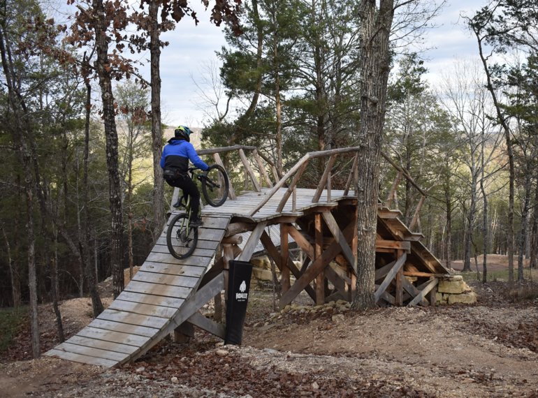 Riding Taco Cat at Howler Bike Park