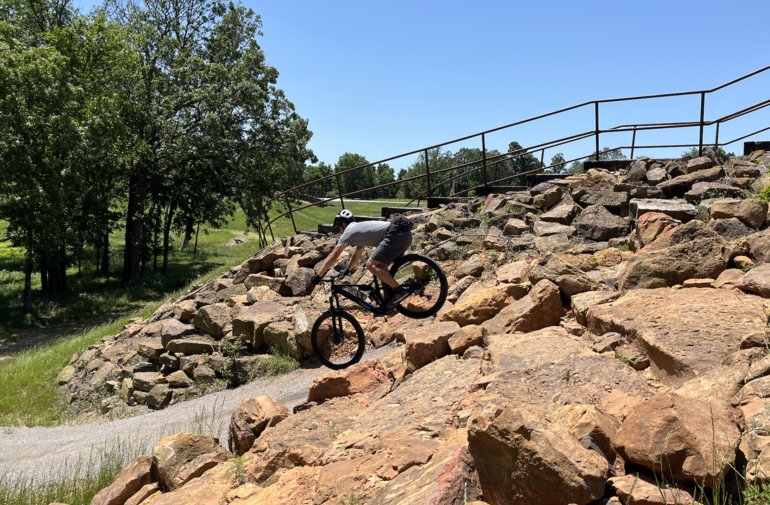 Centennial Park rock garden riding