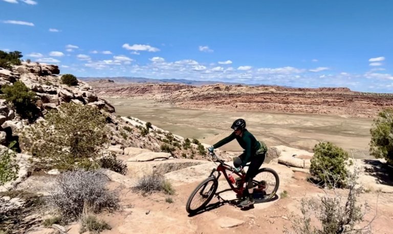 Biking Klondike Bluffs Trails in Moab, Utah