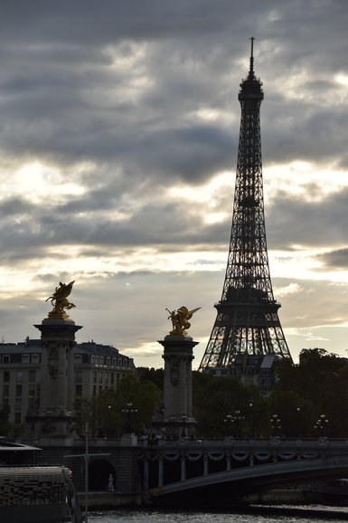  The amazing view from Pont Alexander III of the Eiffel Tower.