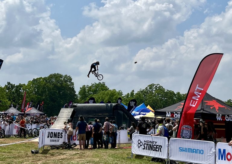 Big air at Bentonville Bike Fest