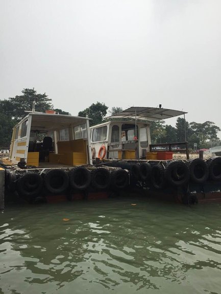 Bumboats at Changi Point Ferry Terminal, Singapore