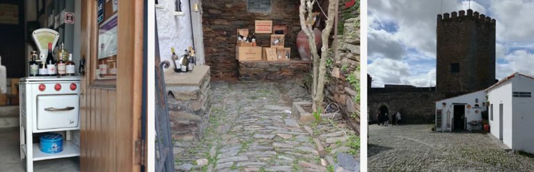 Some of the shops in the village. Photos by Paul Wilcox.